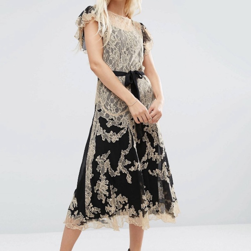 Rare ASOS Premium Midi Dress, Size 2, NWT